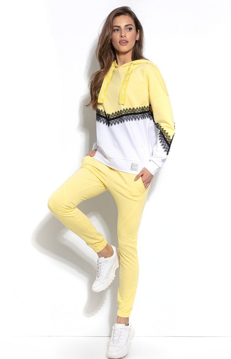 Spodnie F945, Kolor jasnożółty, Rozmiar L/XL, Fobya
