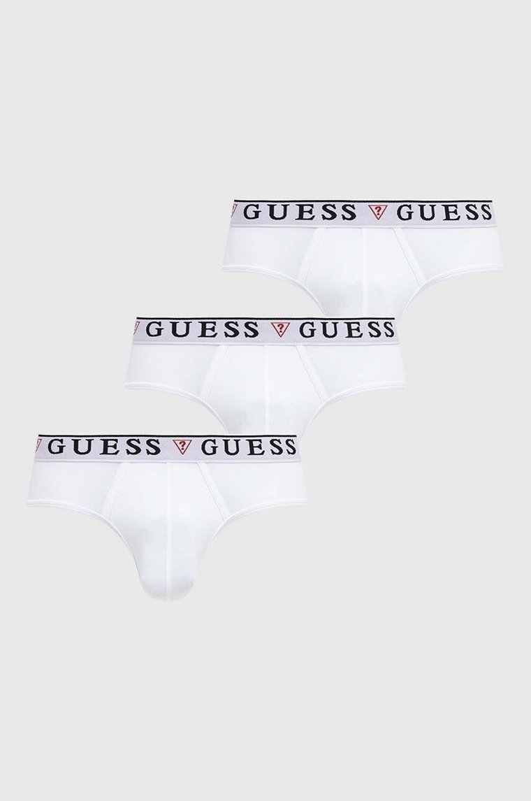 Guess slipy 3-pack BRIAN męskie kolor biały U97G00 KCD31