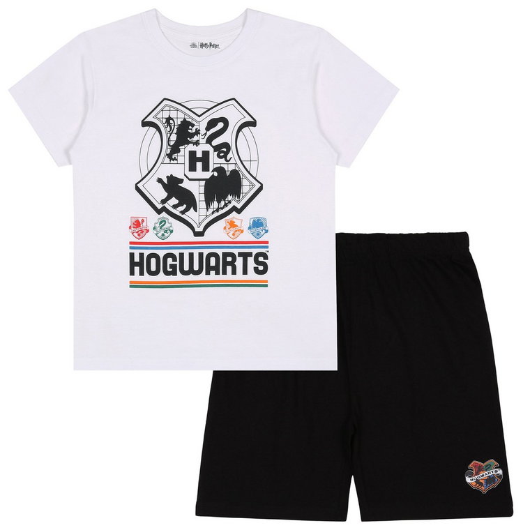 Harry Potter Hogwarts Chłopięca piżama z krótkimi spodniami, piżama na lato 9-10 lat 134-140 cm