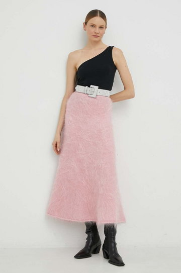 By Malene Birger spódnica kolor różowy maxi ołówkowa