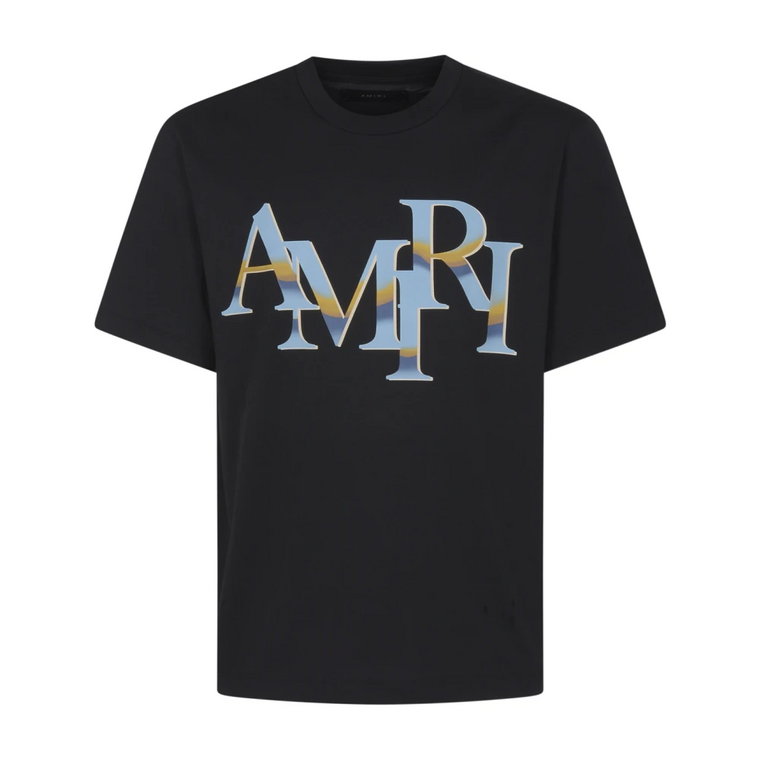 Czarna Staggered Chrome Tee Amiri