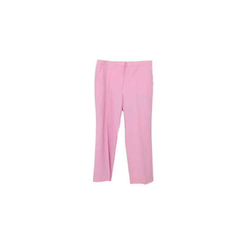 Różowe Spodnie z Włókna Wełnianego Stella McCartney