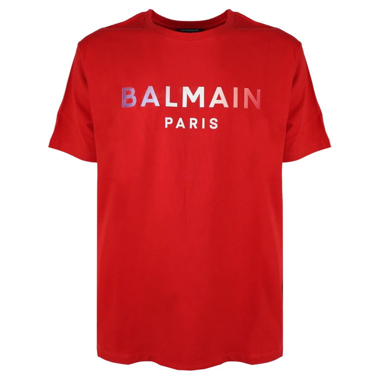 Kultowy Bawełniany T-Shirt dla Mężczyzn Balmain