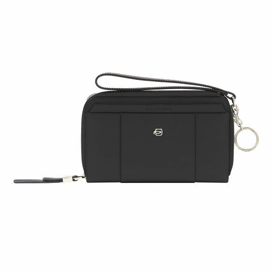 Piquadro Circle Portfel Ochrona RFID Skórzany 19 cm black