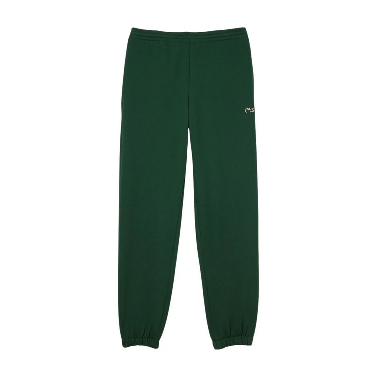 Zielone Spodnie Dresowe z Mieszanki Bawełny Lacoste