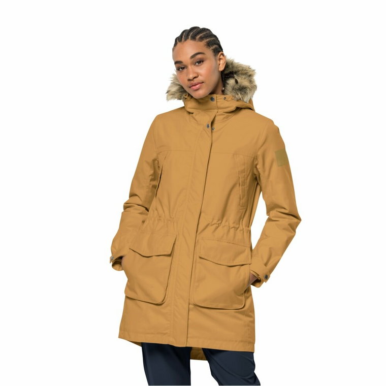 Damska parka Jack Wolfskin WINTERFROST INS PARKA W amber gold - L