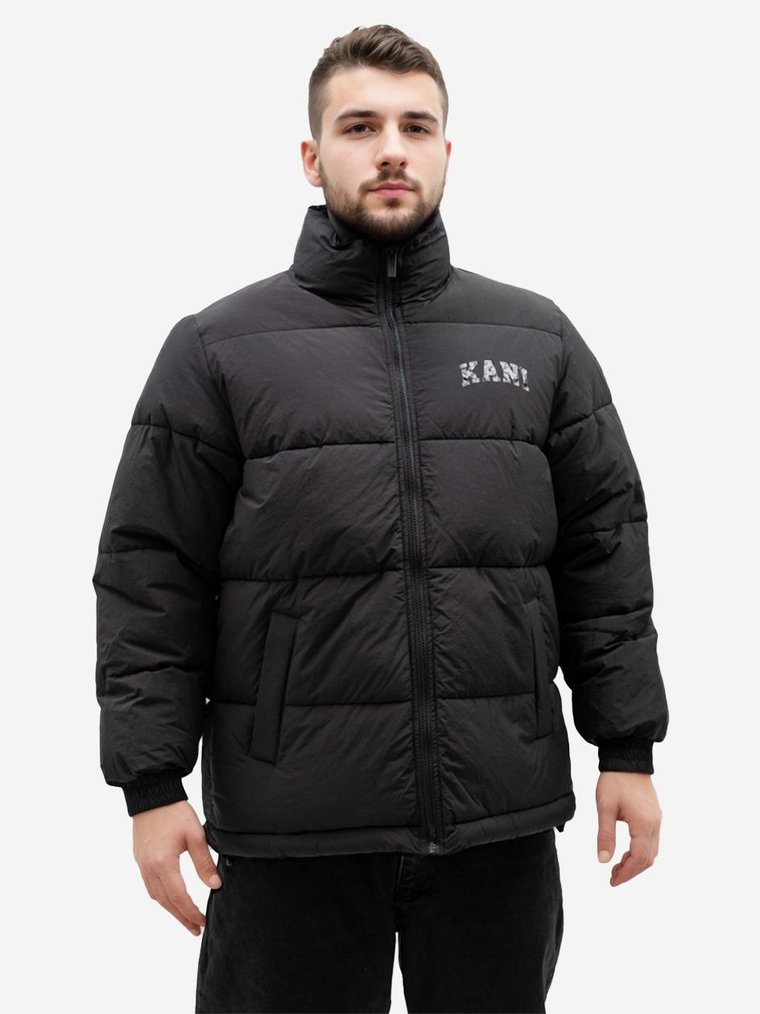 Kurtka Zimowa Pikowana Męska Czarna Karl Kani Serif 89 Puffer