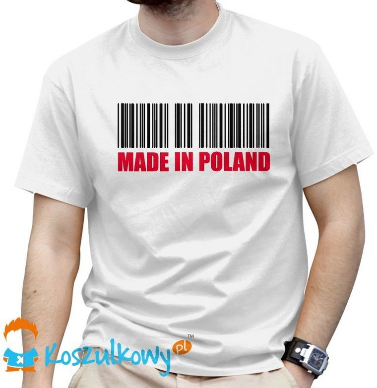 Made in Poland - męska koszulka z nadrukiem