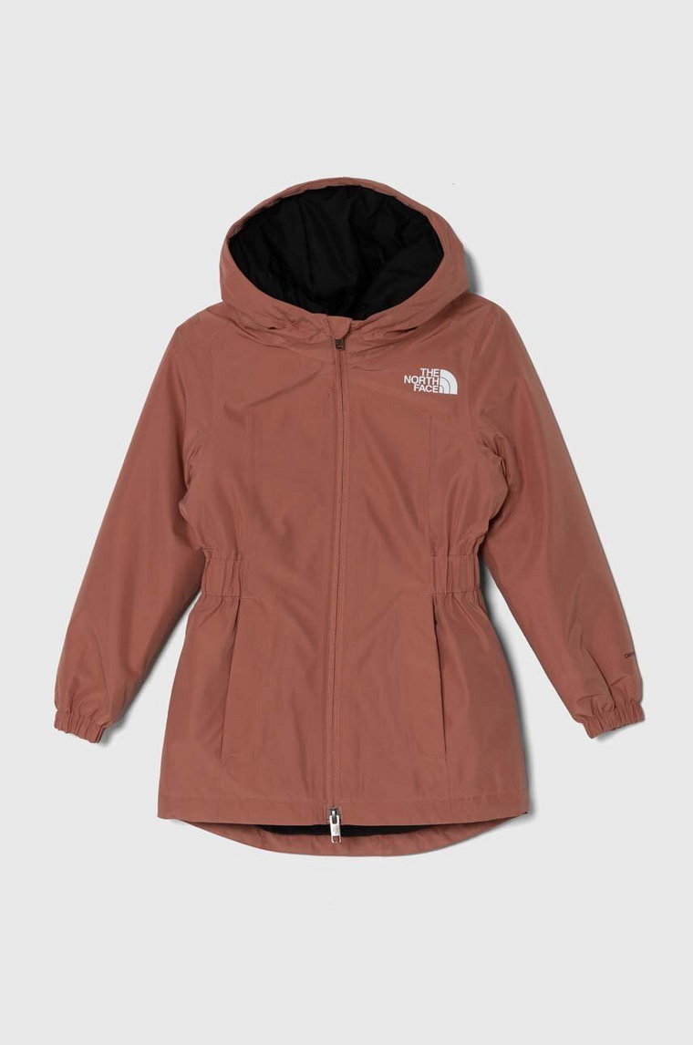 The North Face parka dziecięca HIKESTELLAR PARKA kolor brązowy