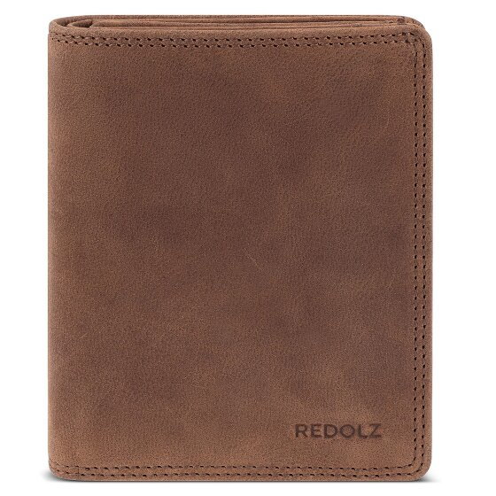 Redolz HF Leather Essentials Portfel Ochrona RFID Skórzany 9.5 cm brown