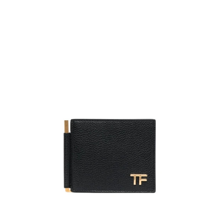 Cienkie Skórzane Portfele Etui na Karty Tom Ford