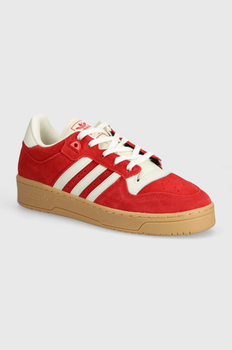 adidas Originals sneakersy zamszowe Rivalry 86 Low kolor czerwony ID8410