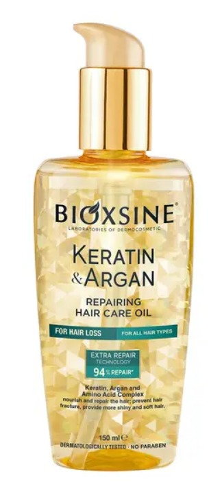 Bioxsine Keratin & Argan - Regenerujący olejek do włosów 150ml 150 ml