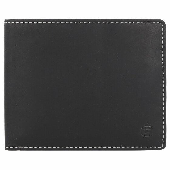 Esquire Dallas Portfel Ochrona RFID Skórzany 12 cm schwarz