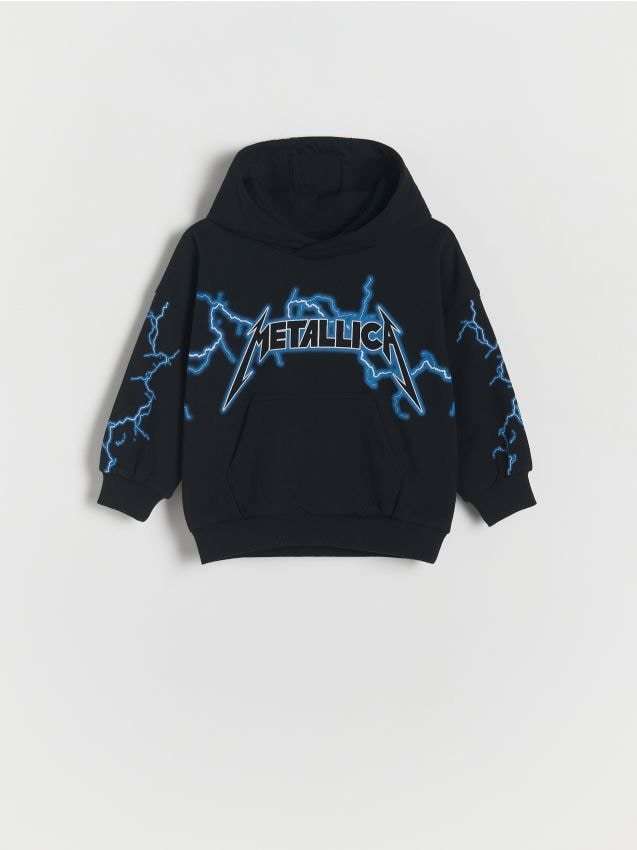 Reserved - Bluza oversize Metallica - czarny