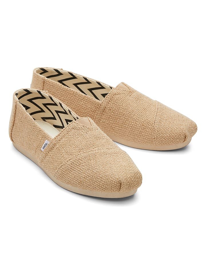 TOMS Espadryle w kolorze beżowym