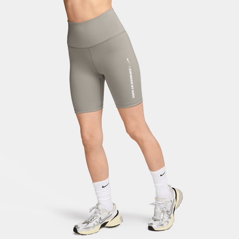 Damskie kolarki z wysokim stanem 18 cm Nike One - Szary