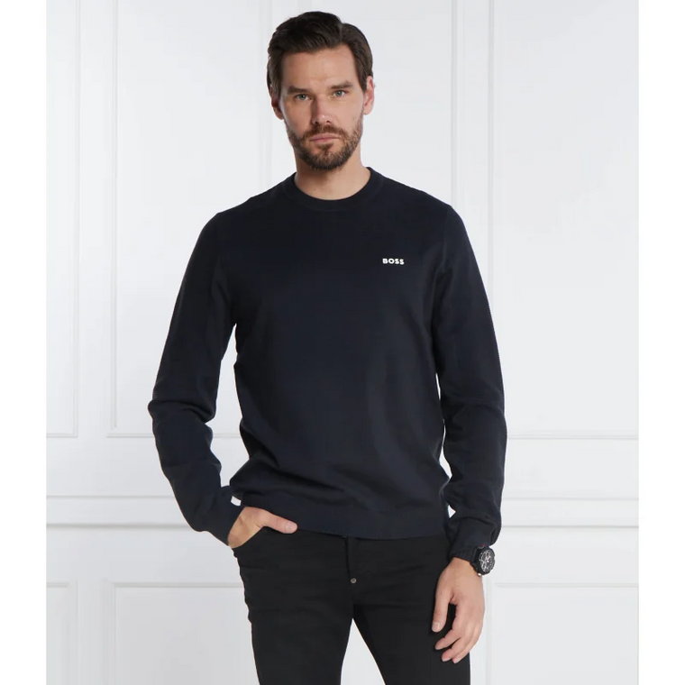 BOSS GREEN Sweter Momentum-X_CN | Regular Fit | z dodatkiem wełny