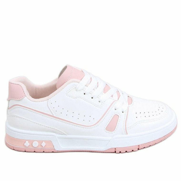 Sneakersy damskie Evans Pink białe różowe