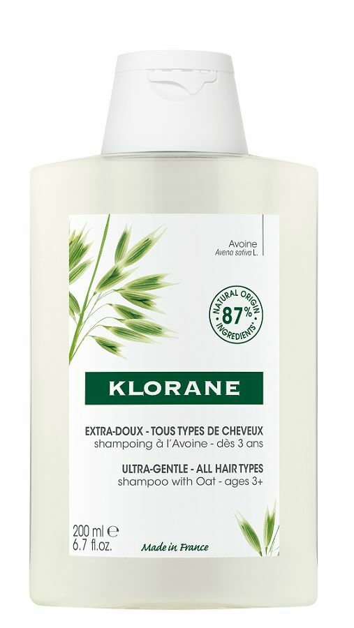 Klorane - szampon do włosów na bazie mleczka z owsa 200ml