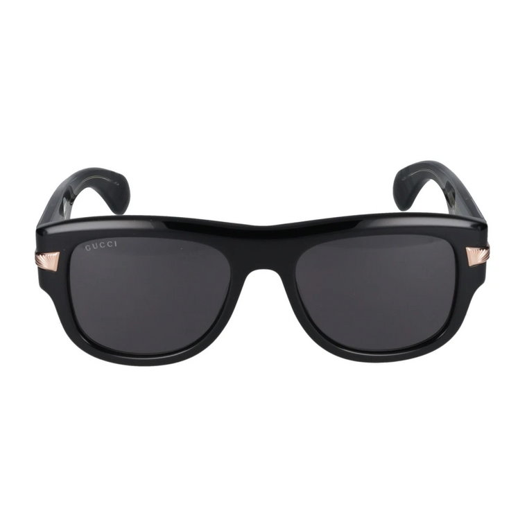 Złote/Czarne Okulary przeciwsłoneczne Gucci