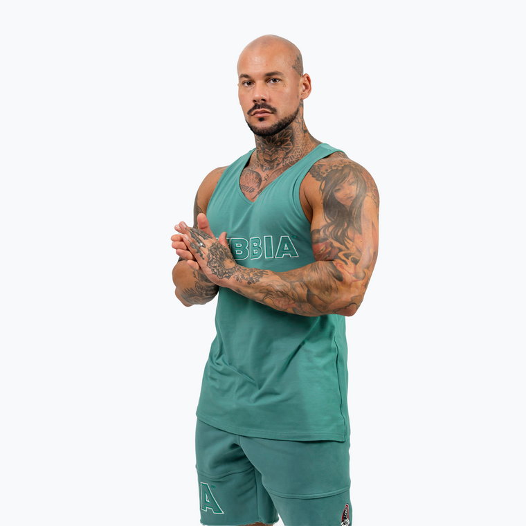 Tank top treningowy męskie NEBBIA Strenght green | WYSYŁKA W 24H | 30 DNI NA ZWROT