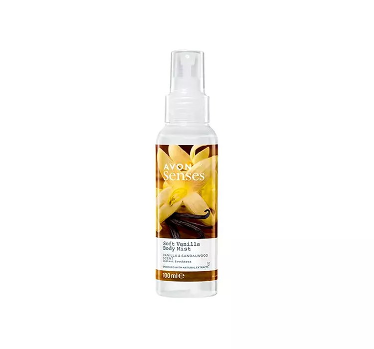 AVON SENSES MGIEŁKA DO CIAŁA SOFT VANILLA 100ML