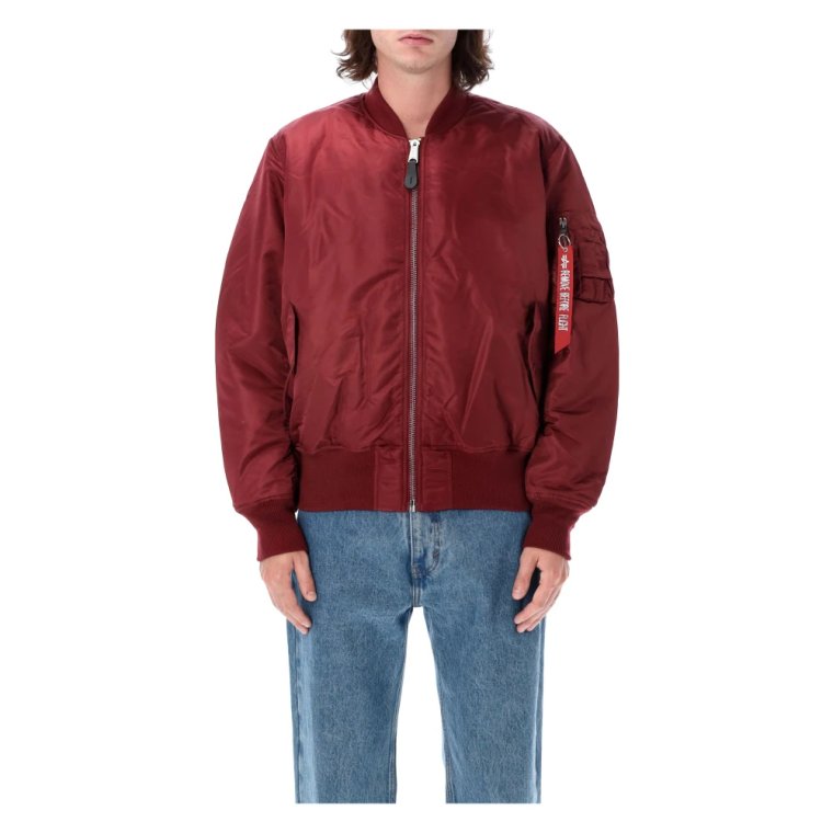 Burgundy Ma-1 Bomber Jacket Outerwear Alpha Industries