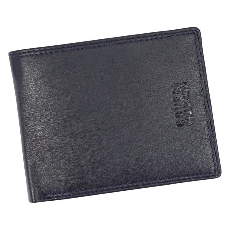 Skórzany elegancki pojemny męski portfel Coveri