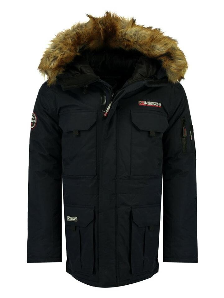 Geographical Norway Parka "Alpes" w kolorze czarnym