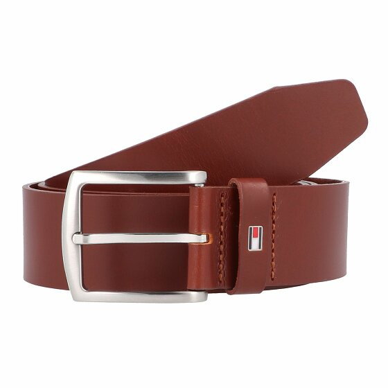 Tommy Hilfiger Denton Belt Leather dark tan 85 cm