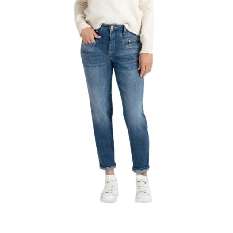 Niebiesko-Średnie Slim-Fit Jeans MAC