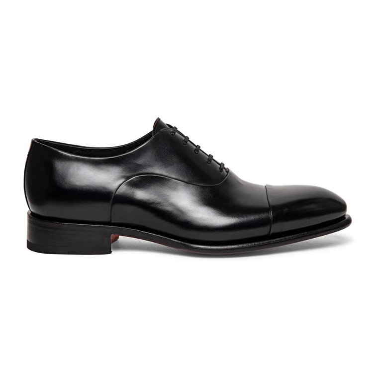 Klasyczne czarne buty Oxford Santoni