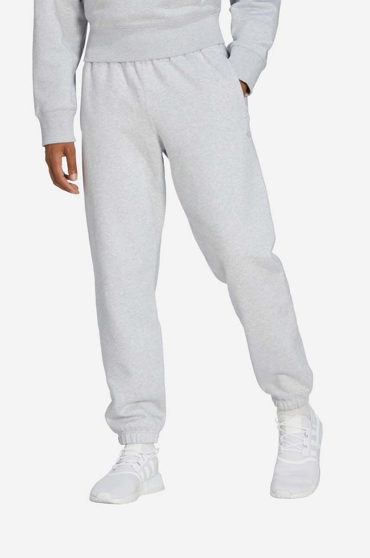 adidas Originals spodnie dresowe Premium Essentials Sweat Pants kolor szary gładkie HB7503-SZARY