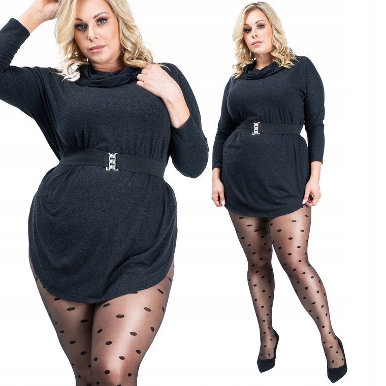 Rajstopy Plus Size kropki grochy