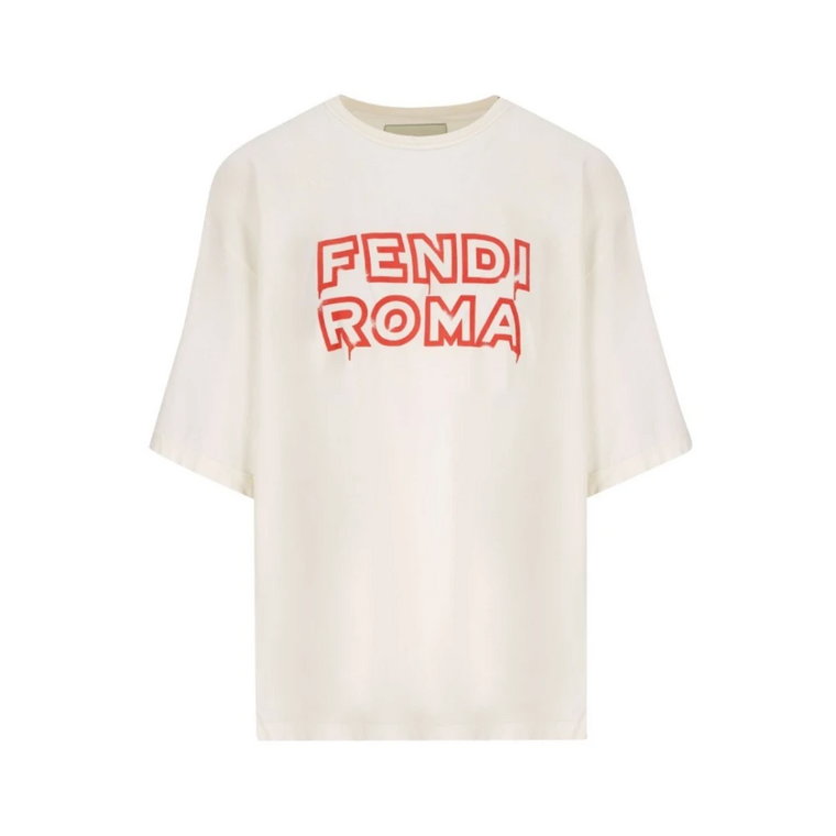 Koszulka z Logo Fendi