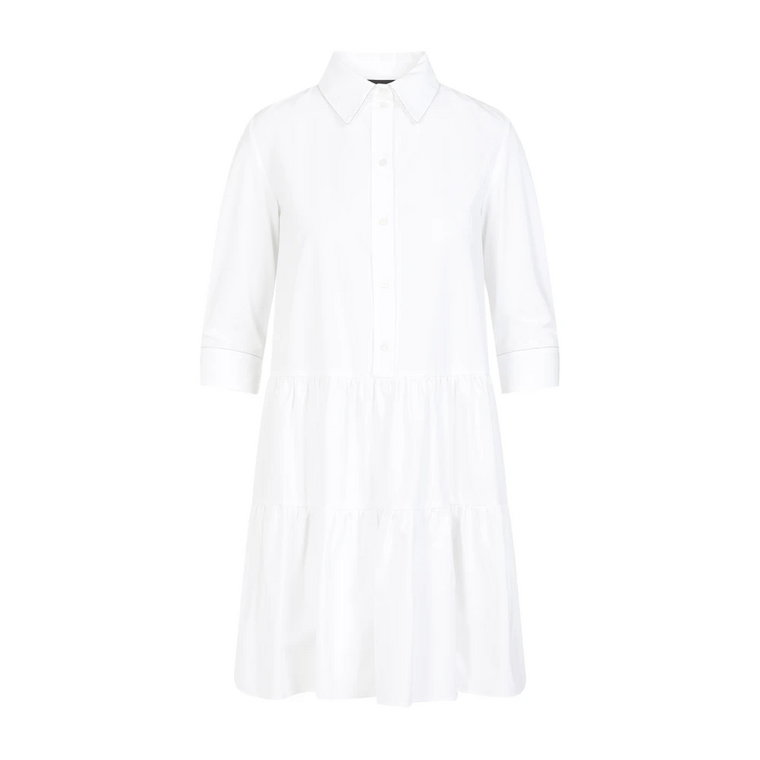 Biała Bawełniana Mini Sukienka Fabiana Filippi