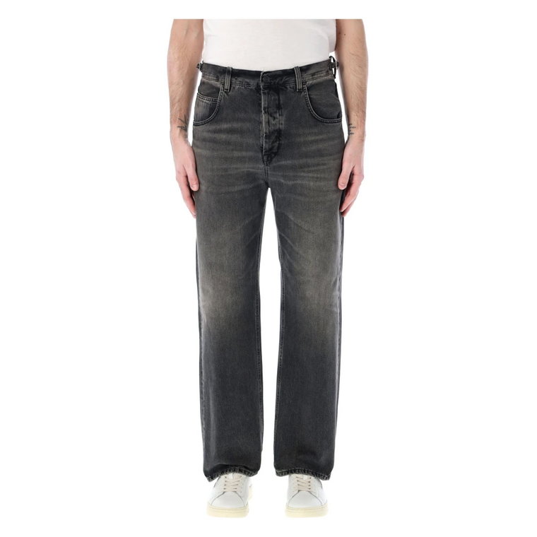 Logan Jeans - Czarny Prany Denim Haikure