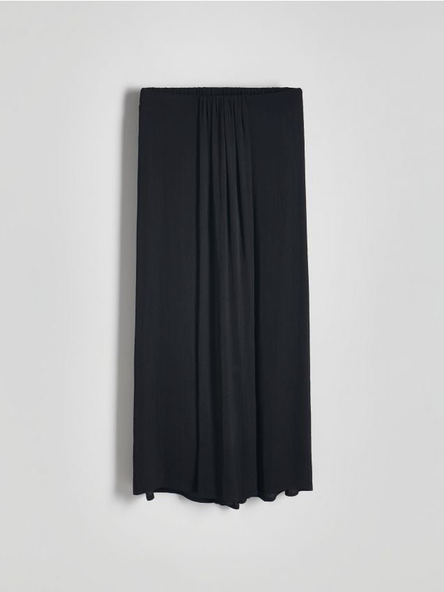 Reserved - Spodnie culotte - czarny