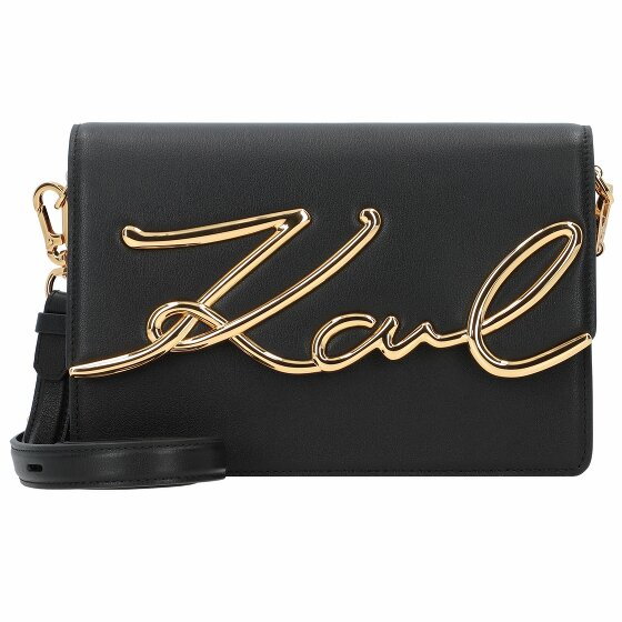 Karl Lagerfeld Signature Torba na ramię Skórzany 23 cm black-gold