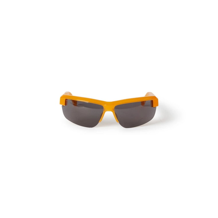 Żółto-pomarańczowe Okulary Przeciwsłoneczne - Stylowa Ochrona Oczu Off White