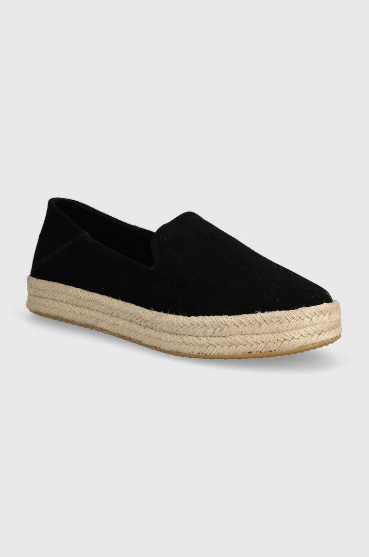 Toms espadryle Carolina kolor czarny na platformie 10020690