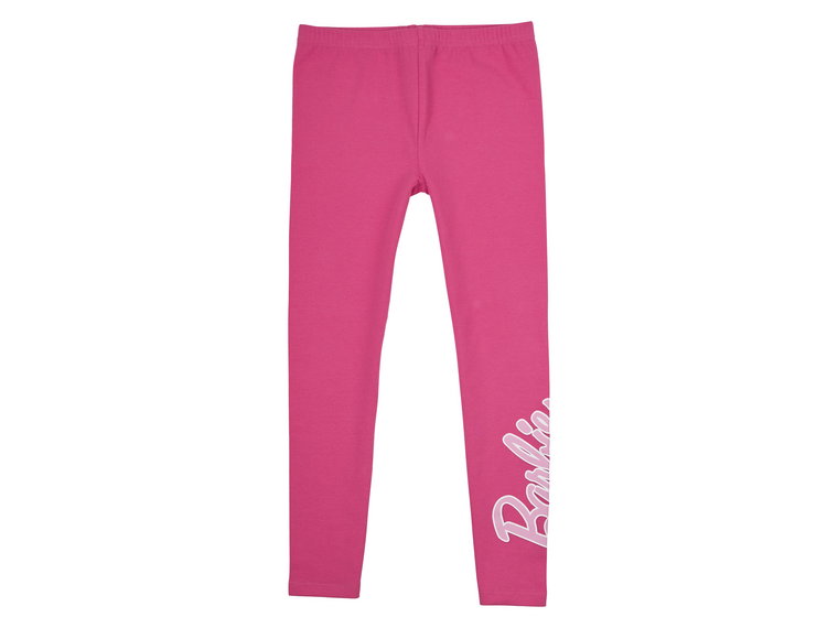 Barbie Legginsy dziewczęce z kolekcji Barbie (Różowy, 98/104)