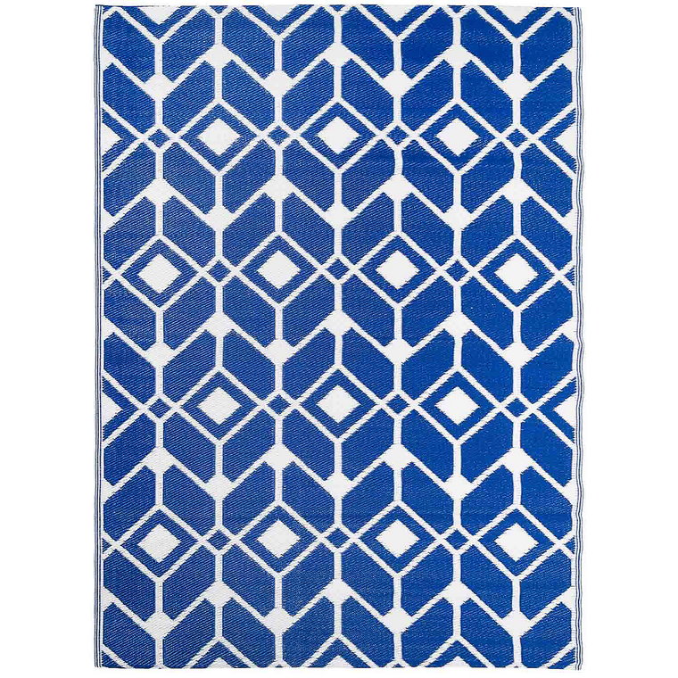 Dywan zewnętrzny Multi-decor, 160 x 220 cm, geometryczny wzór, niebieski