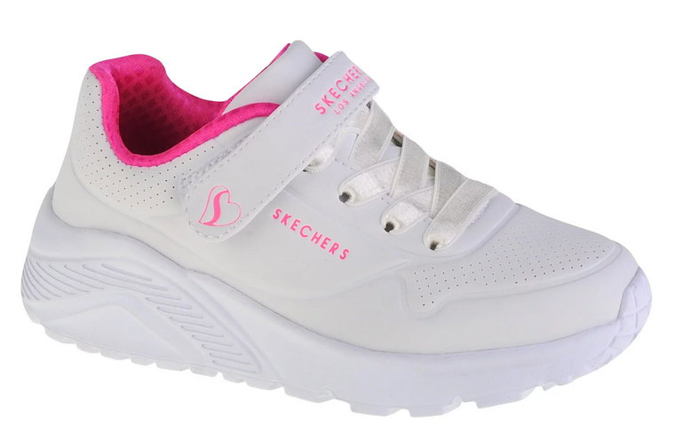 Skechers Uno Lite 310451L-WHP, Dla dziewczynki, Białe, buty sneakers, skóra syntetyczna, rozmiar: 29