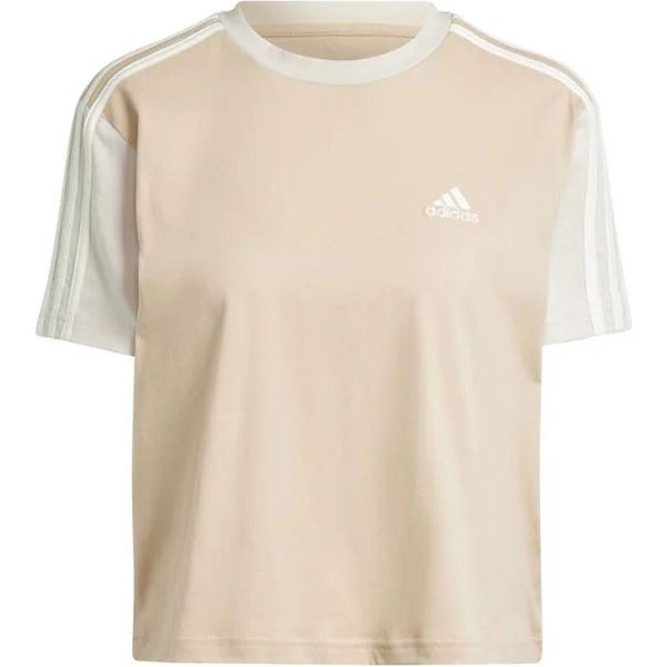 Koszulka damska Essentials 3-Stripes Single Jersey Crop Top Adidas