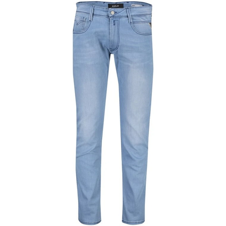 Niebieskie Spodnie Jeansowe 5-Kieszeniowe Replay
