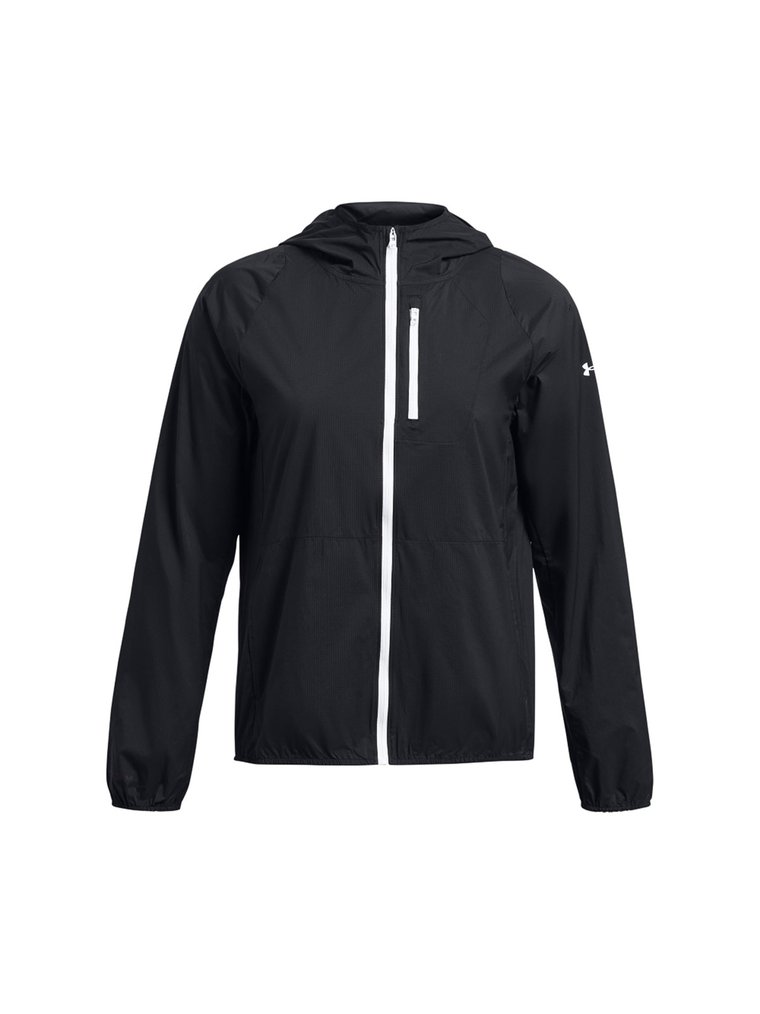 Kurtka do biegania damska Under Armour Launch Lightweight Jkt - czarna