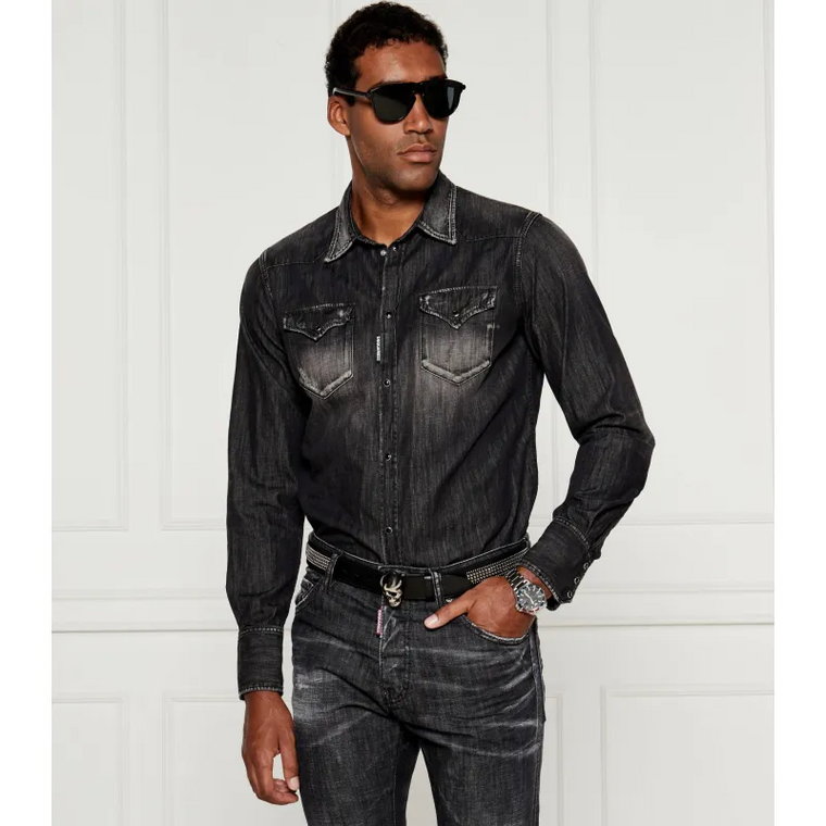 Dsquared2 Jeansowa koszula Classic Western | Regular Fit