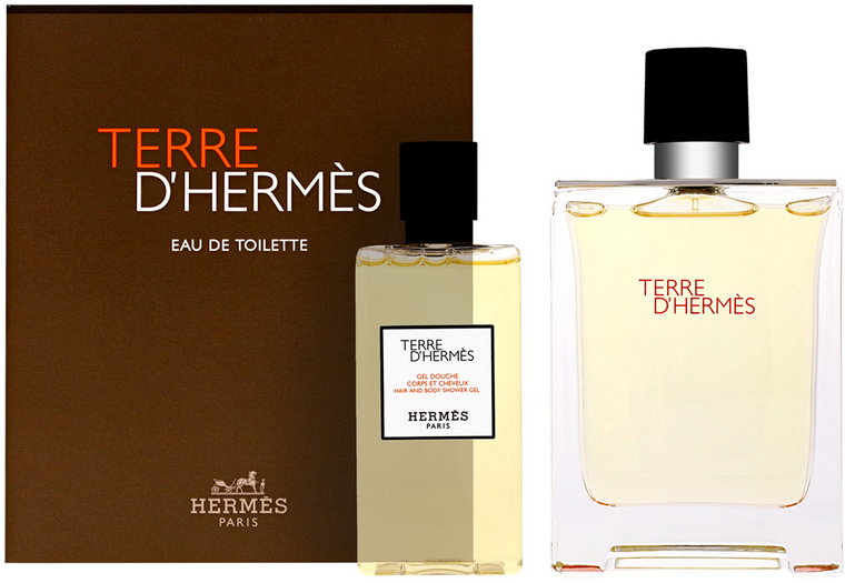 Zestaw Hermes Terre D'hermes Coffret Eau De Toilette 100 ml + Żel pod prysznic 80 ml (3346130010630). Perfumy męskie